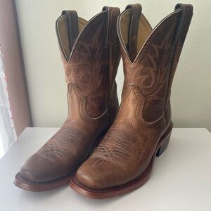 Men's Brown Leather Western Boots
